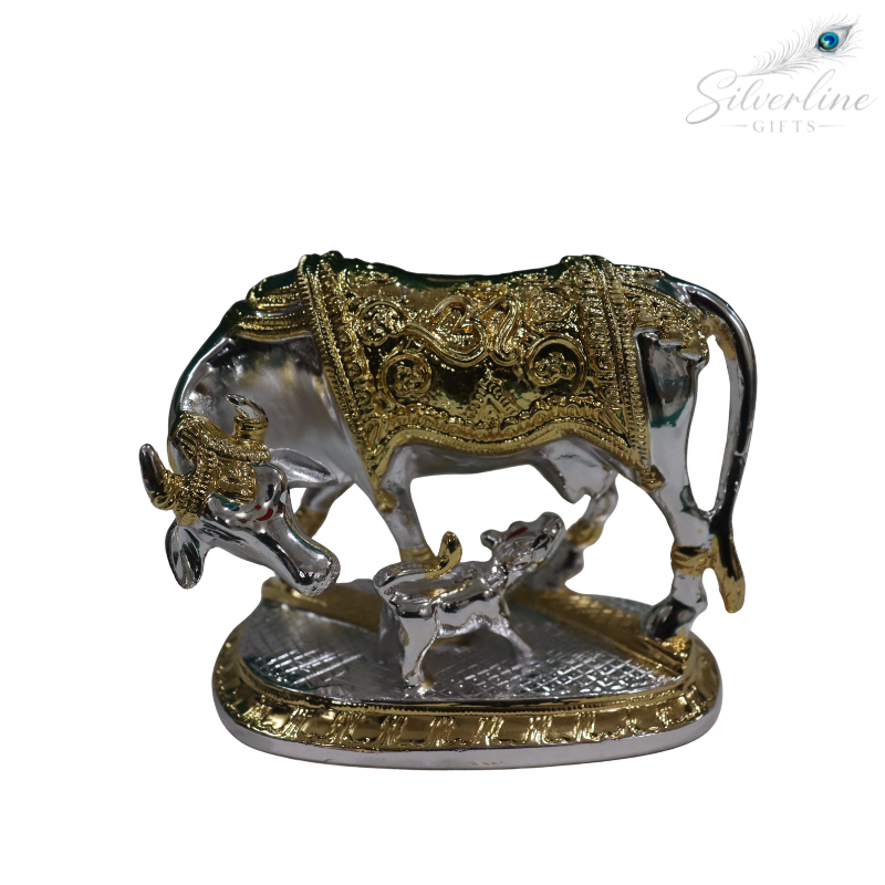 Vastu Kamadhenu (Silver and gold Plated)
